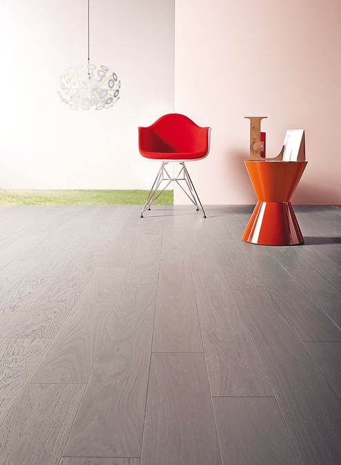 Concrete grey engineered oak