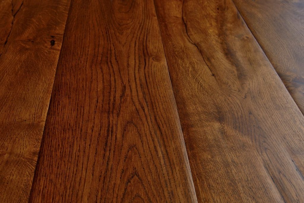 Medieval distressed oak flooring
