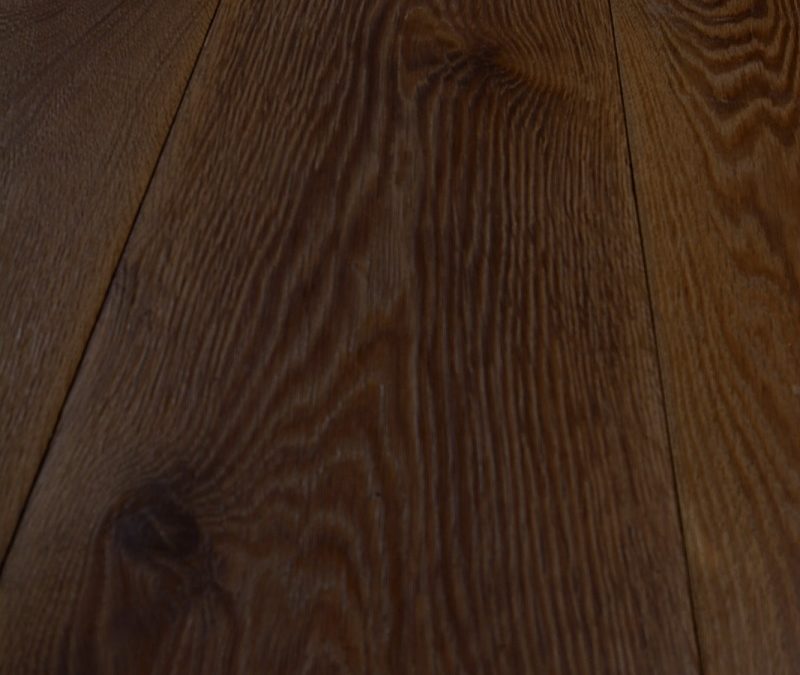 Aged and distressed golden oak flooring